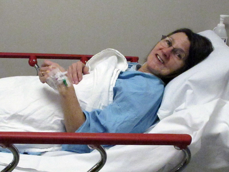 Donna Rogers prior to surgery - Nov 30, 2012