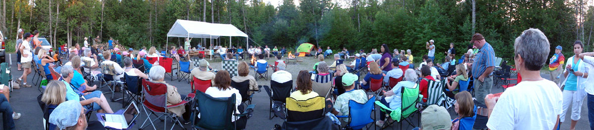 Bonfire at the Bear Center - July 21, 2012