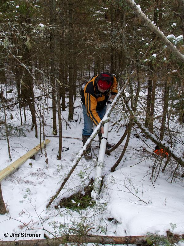 Lynn installing den cam