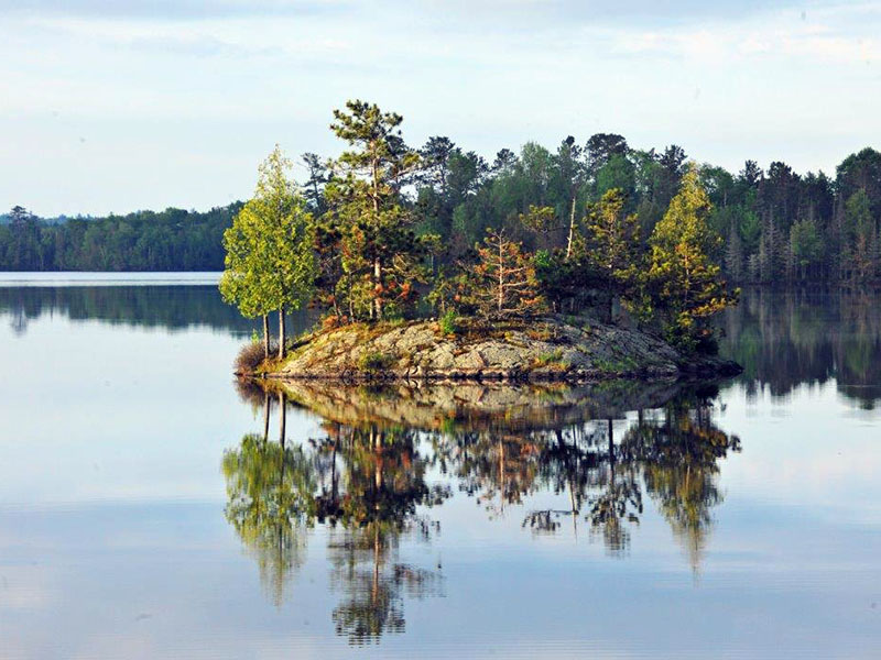 Island in Eagles Nest Lake One