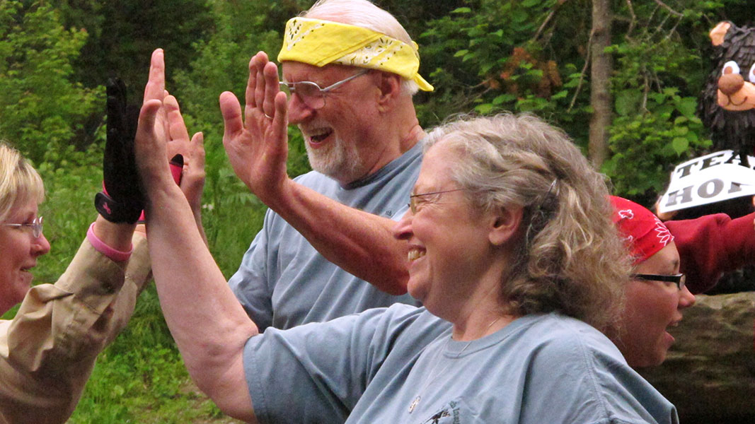 High fives all around!