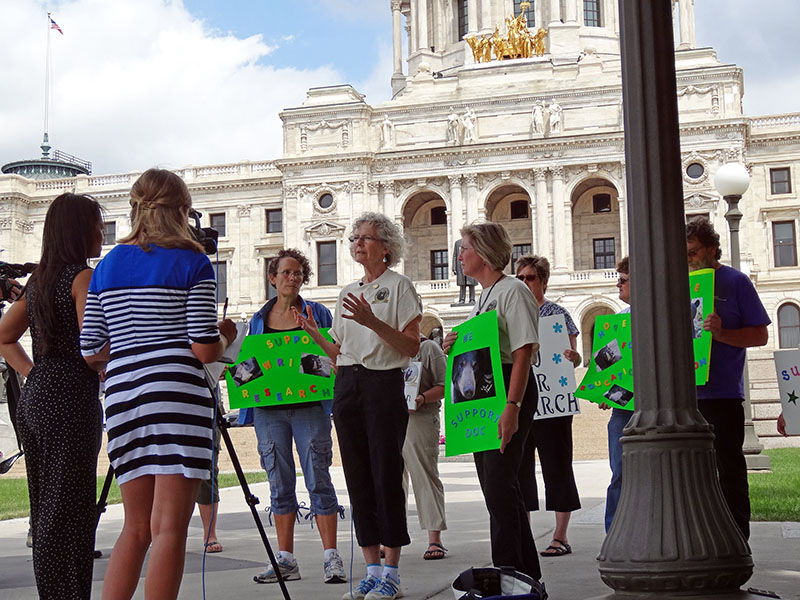 WRI supporters outside Capital Building