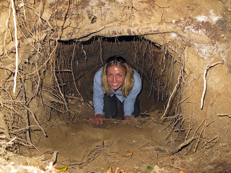 Megan in Jewel's den