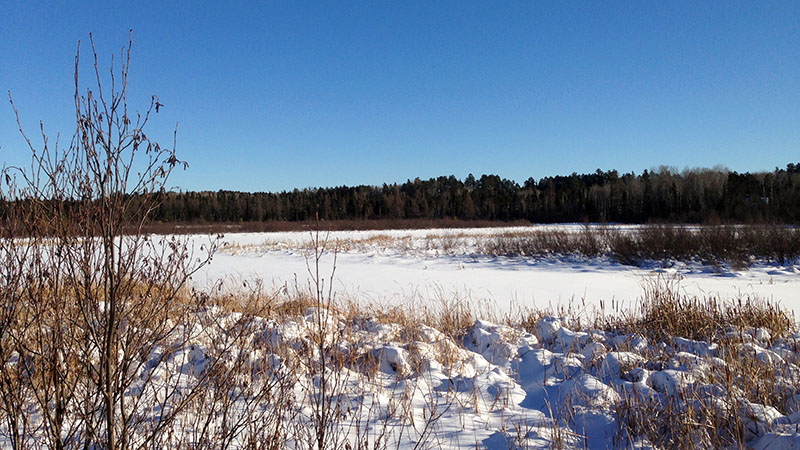 Burntside River - January 9, 2014