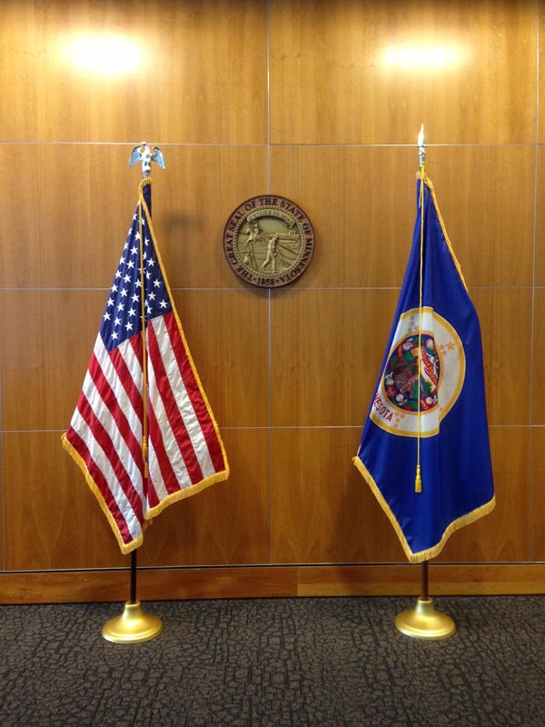 Outside the courtroom