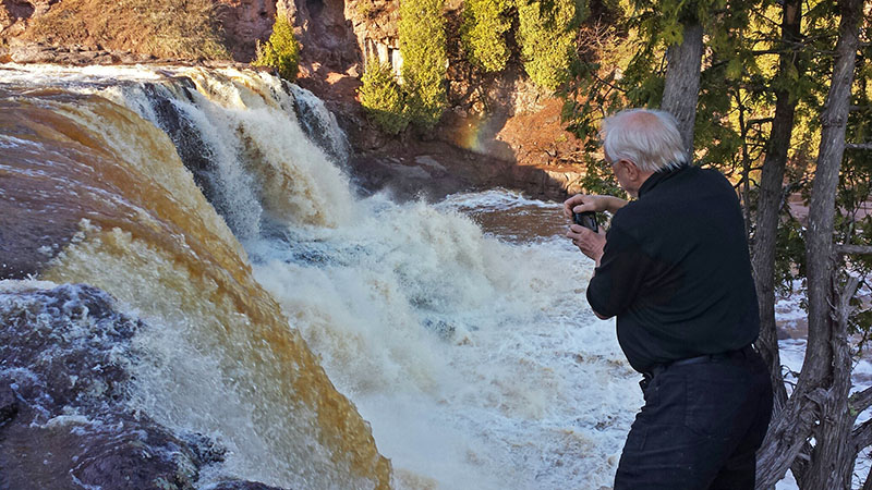 Lynn at Gooseberry Falls