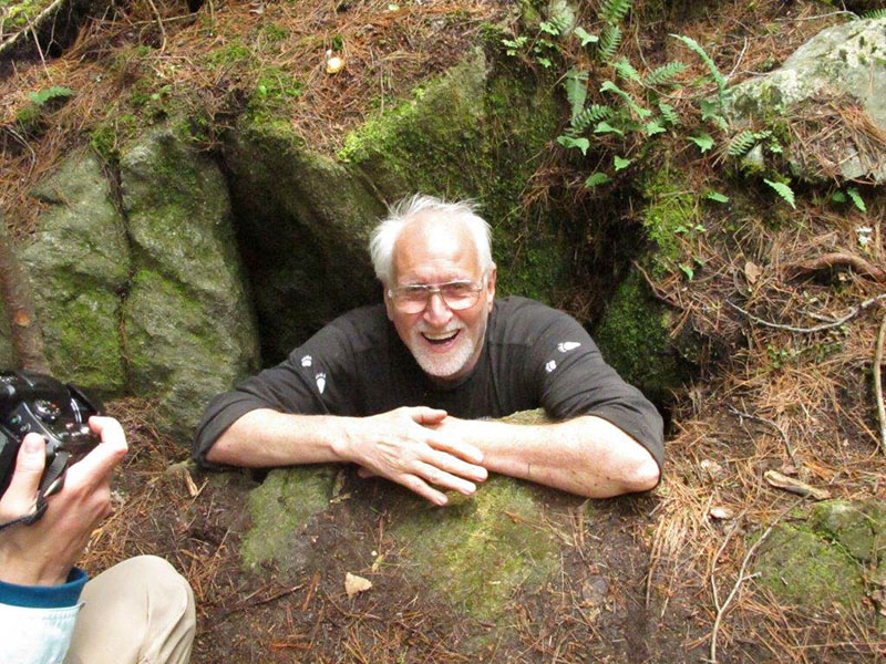 Lynn in rock den