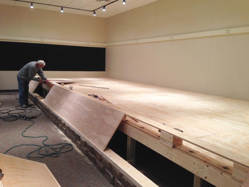 Randy building displays