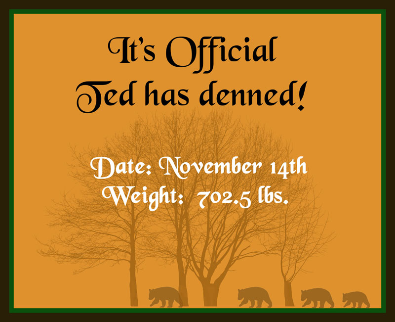 Ted is denned!