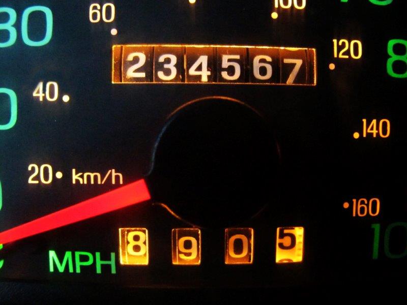 Odometer reading