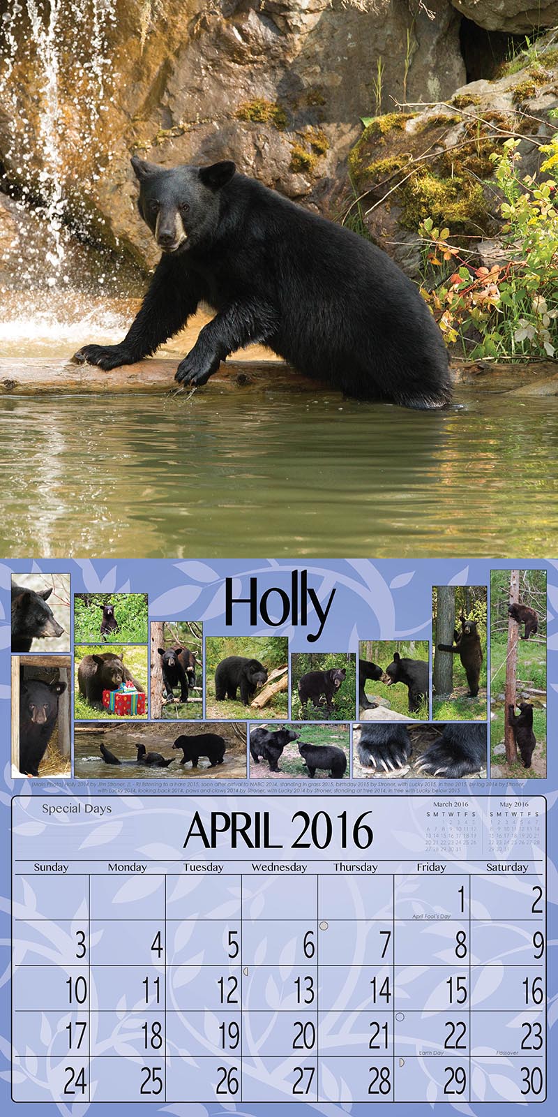 2016 Calendar April