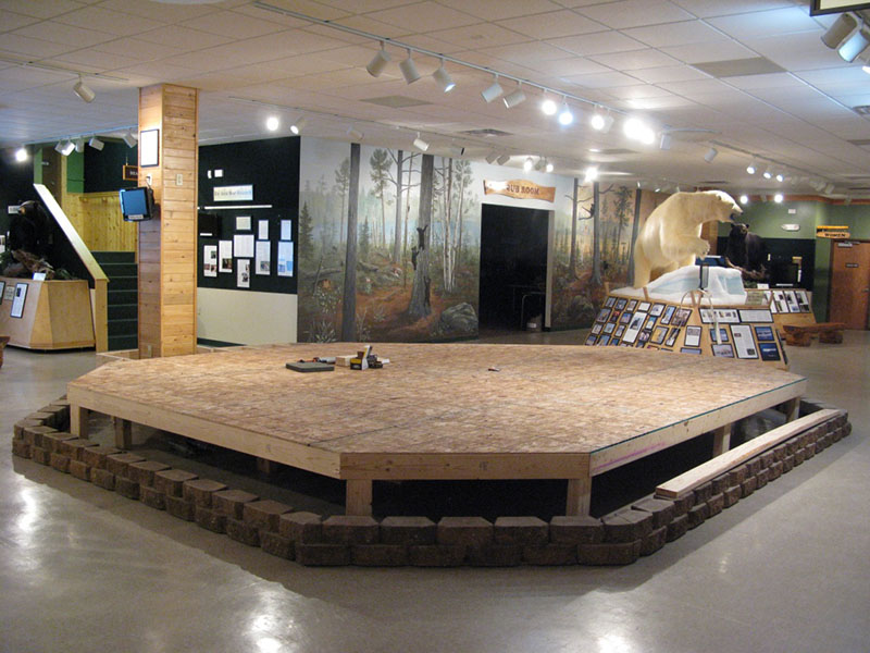 Camping Exhibit progress