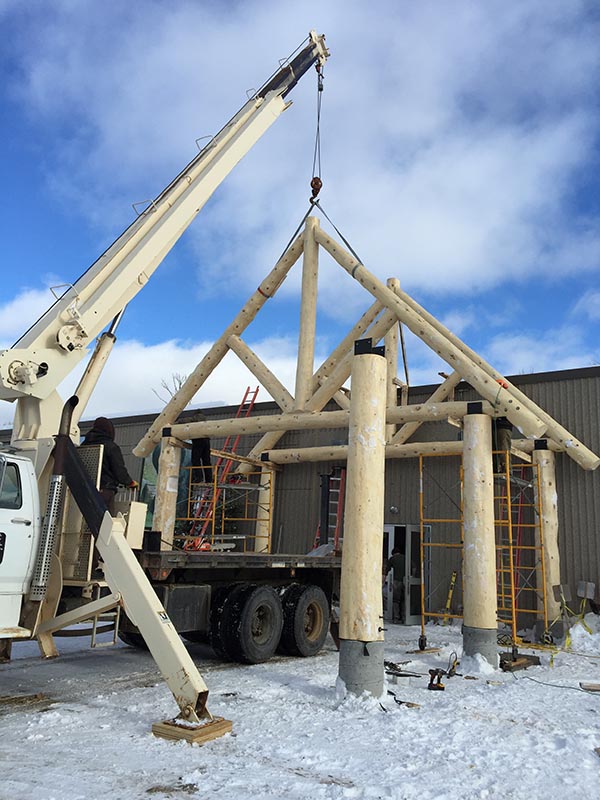 Trusses going up!