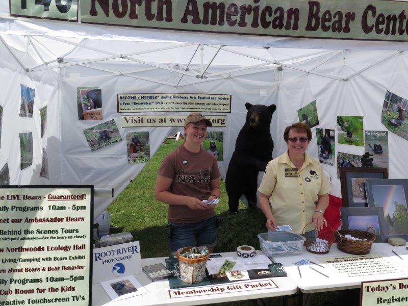 Judy McClure and Kara Helgeson at the Blueberry Festival