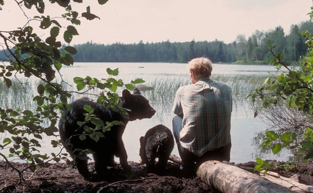 Dr. Rogers with bears