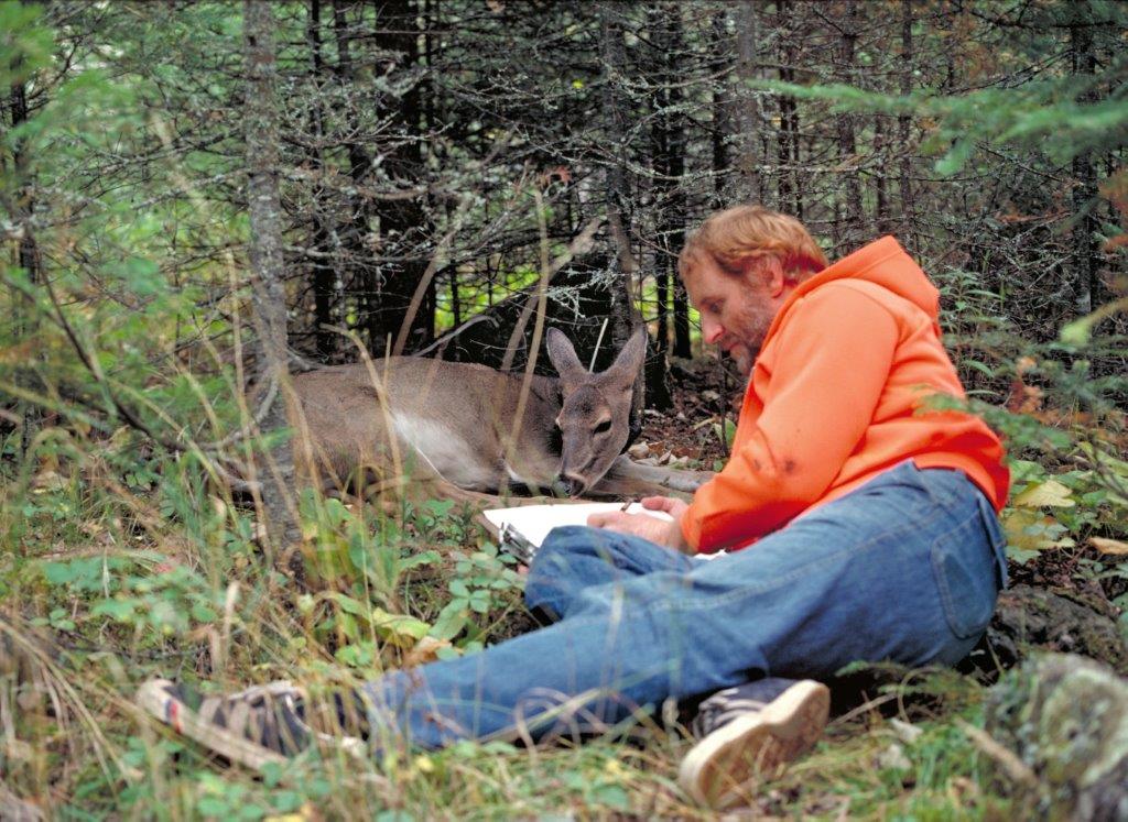 20180115 Deer resting w Lynn 1979