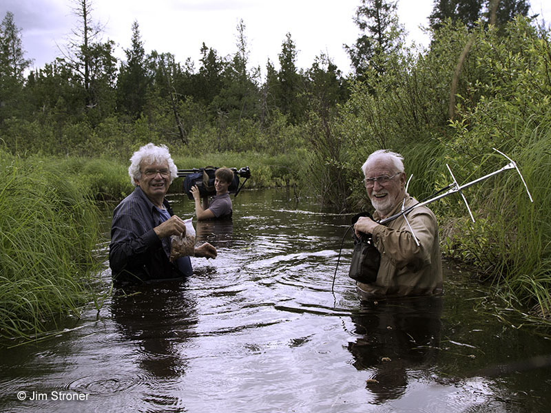 River crossing with Lynn, Charlie and Zach